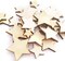 200pcs Wooden Stars Unfinished Wood Star Pieces Mini Unfinished Wood Craft Star Craft Wood for Making Wedding Crafts